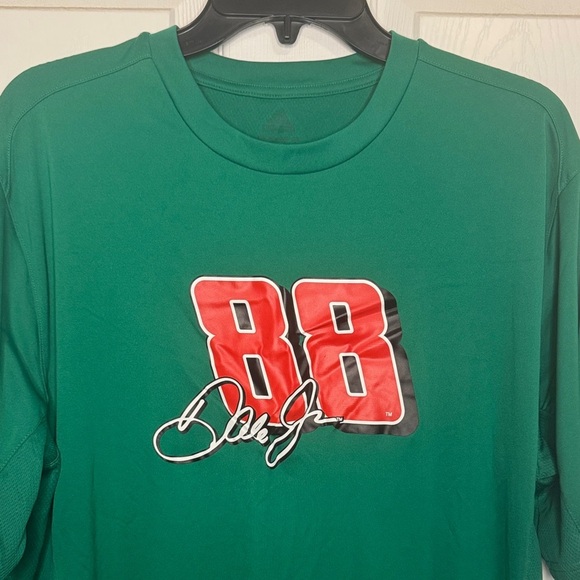 Adidas Dale Jr Green and Red Graphic Tee - Picture 2 of 9